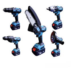 Набор электроинструментов аккумуляторных Makita 5 в 1, бесщеточный на аккумуляторах в наборе 2 АКБ 36V 5A