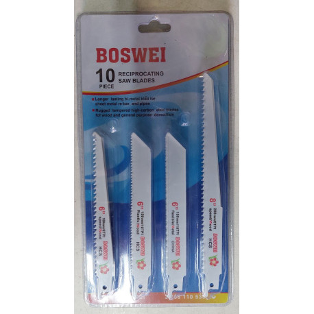 Набор пилочек для сабельной пилы Boswei