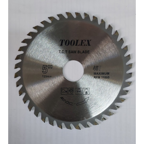 Диск пильный по дереву Toolex125х22.2х40T