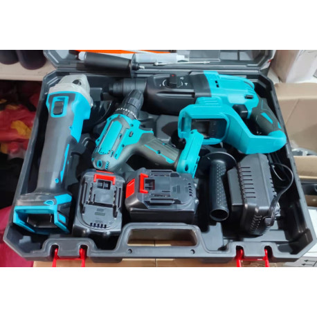 Набір акумуляторного інструменту 3 в 1 Makita 36V (Перфоратор DHR202 + Шурупокрут DTW485 + Болгарка DGA506)